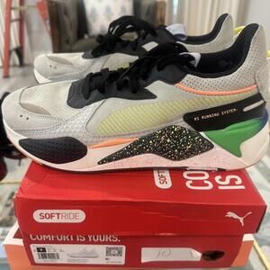 Puma Men's Multi and White Trainer